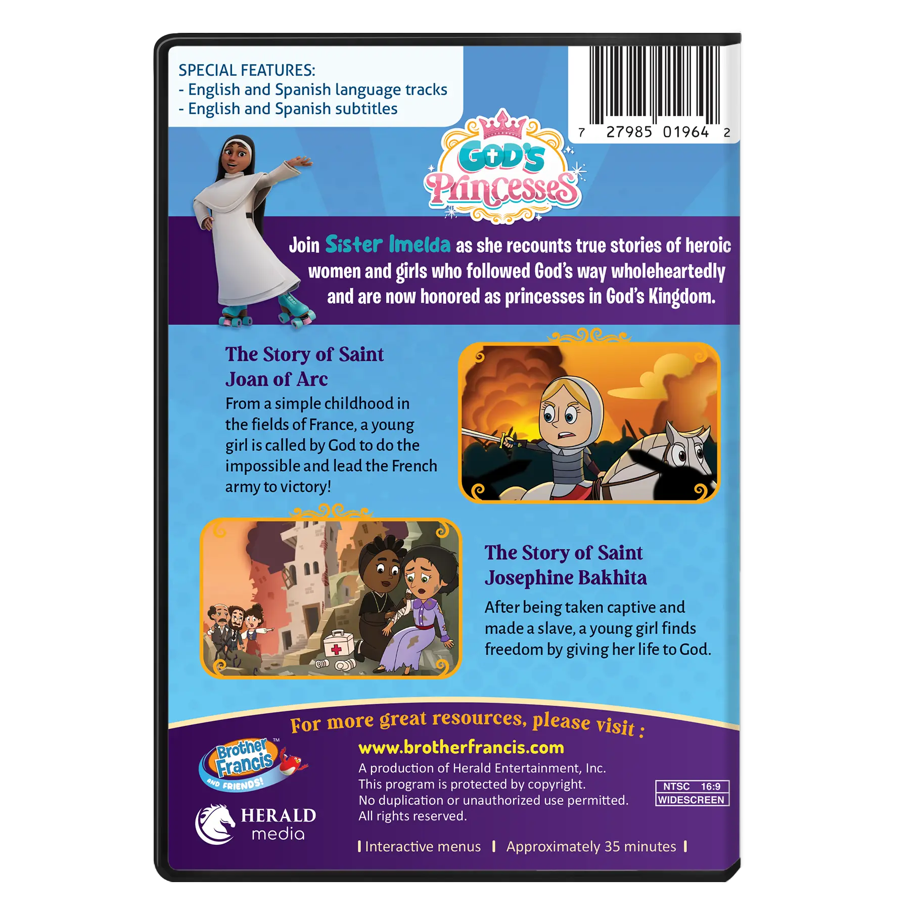 Brother Francis DVD Ep. 25: God's Princesses - St. Joan of Arc and St. Josephine Bakhita