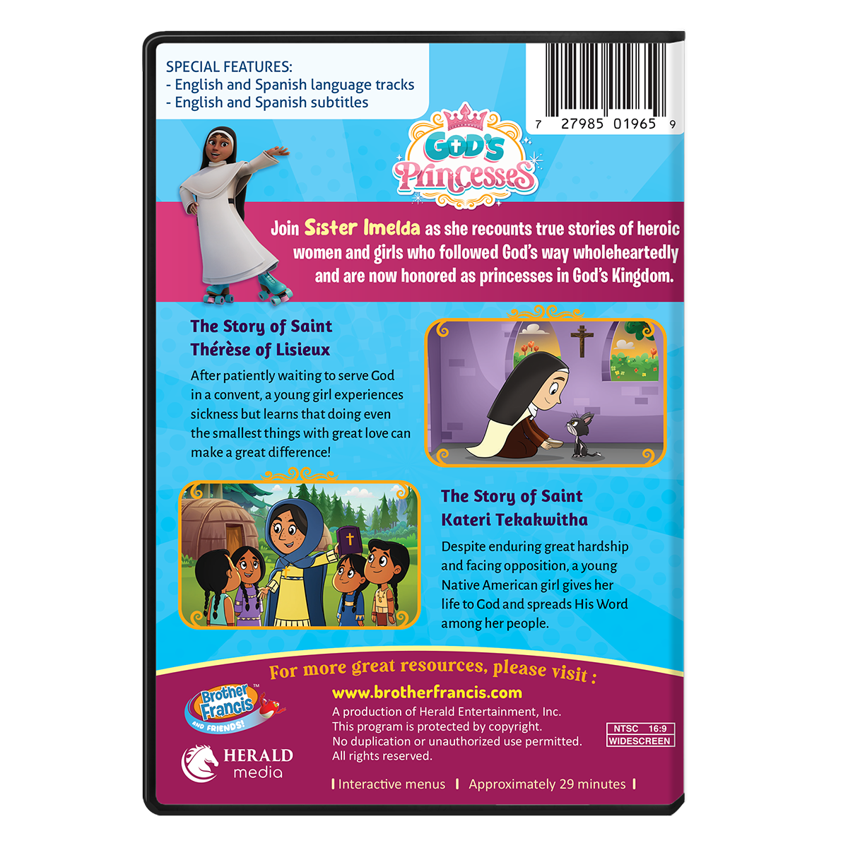Brother Francis DVD Ep. 26: God's Princesses Vol. 2 - St. Thérèse of Lisieux and St. Kateri Tekakwitha