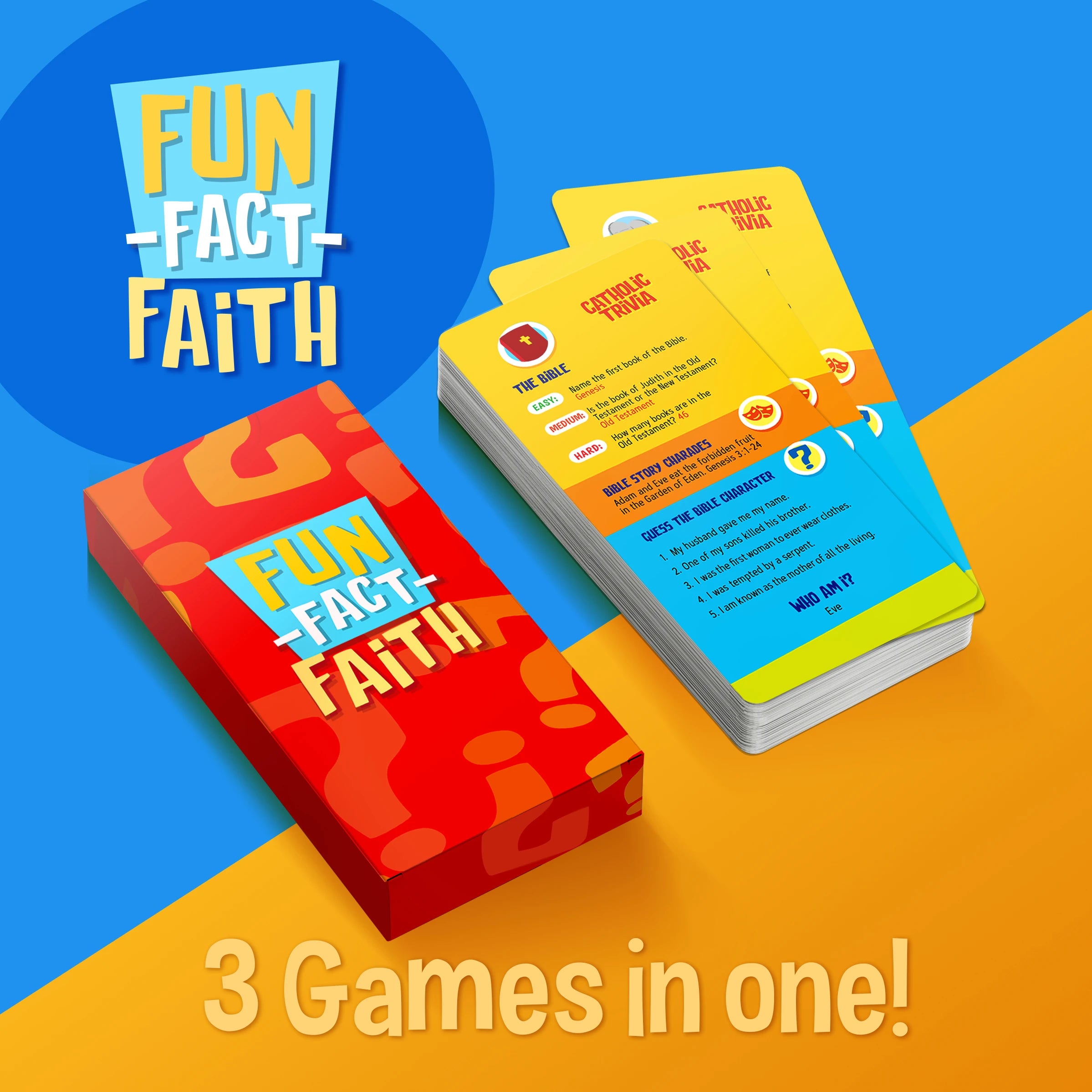 Fun Fact Faith - Three Catholic Games in One!