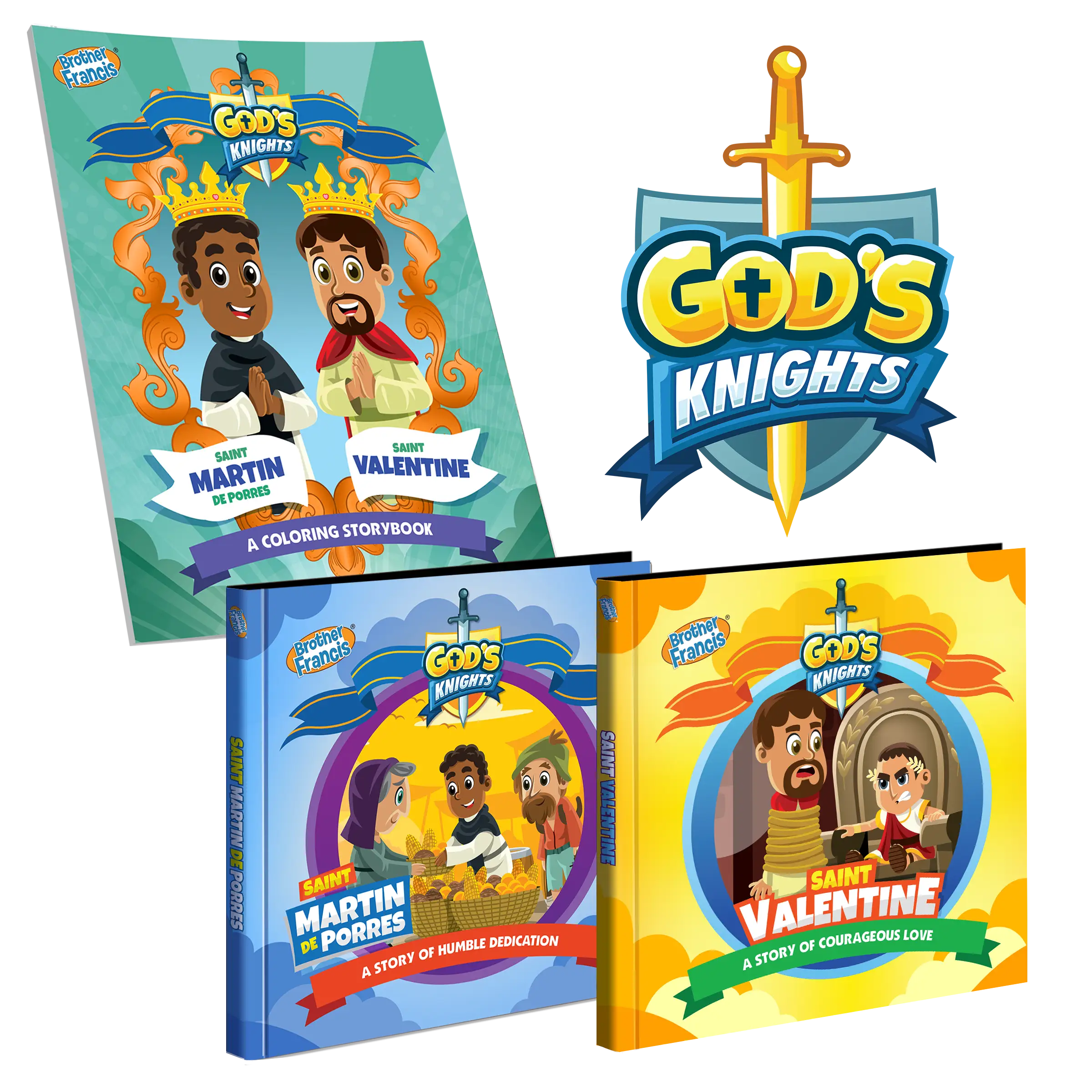 God's Knights Volume 1 Bundle: Saint Martin de Porres and St. Valentine