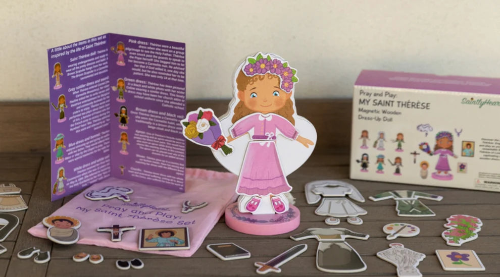 St. Therese Magnetic Wooden Dress-up Doll