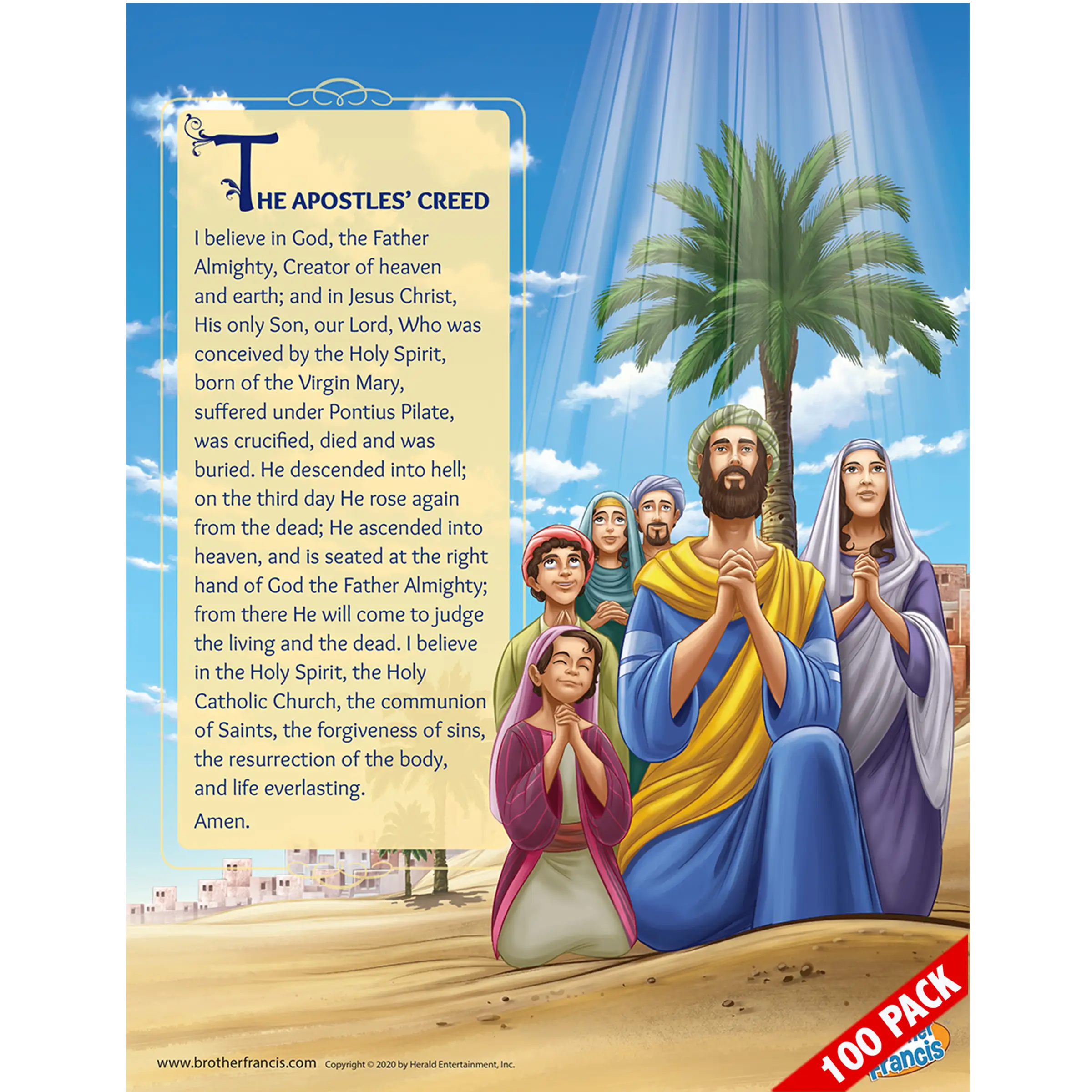 Brother Francis Mini Poster - The Apostles' Creed