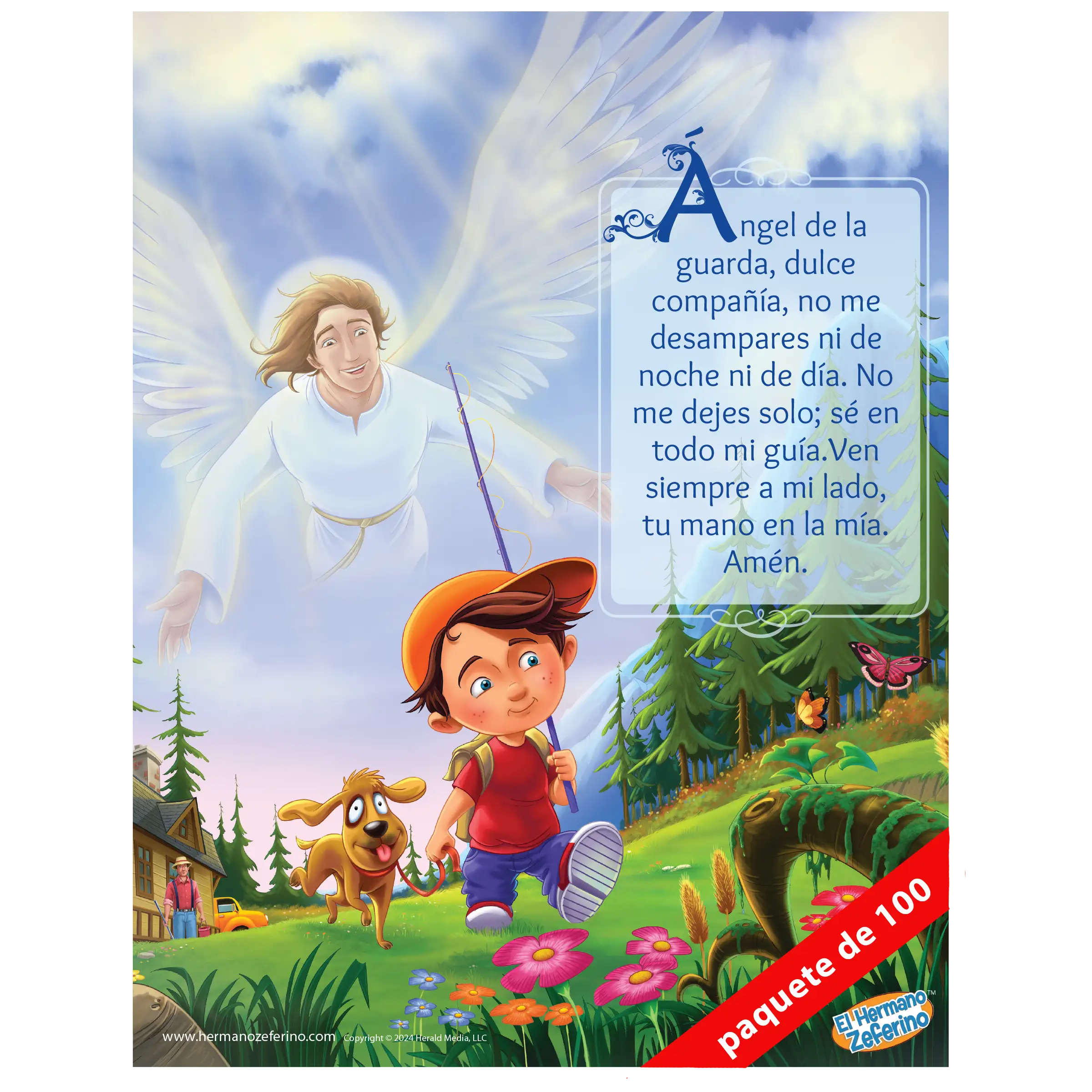Mini póster - Ángel de la Guarda Niño