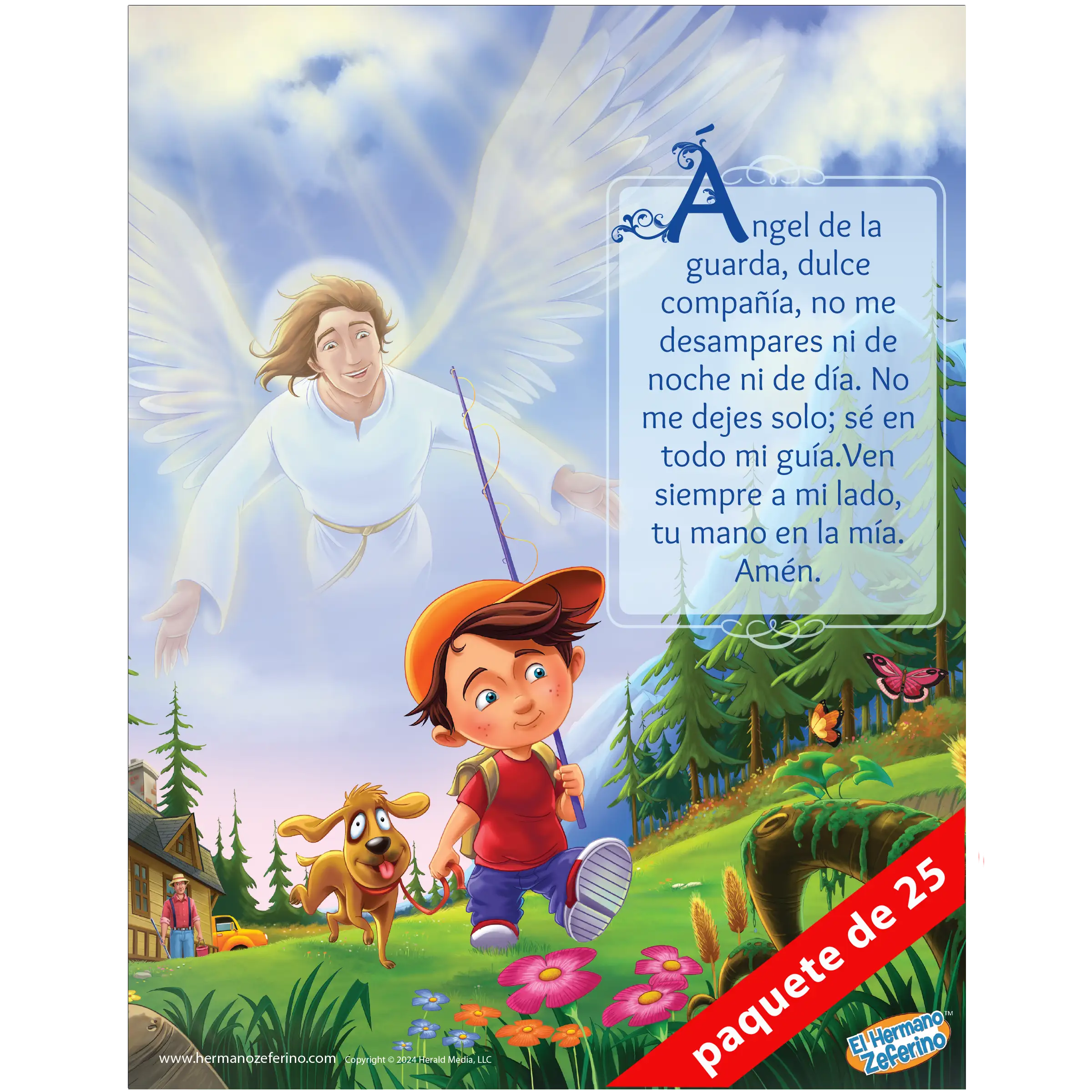 Mini póster - Ángel de la Guarda Niño