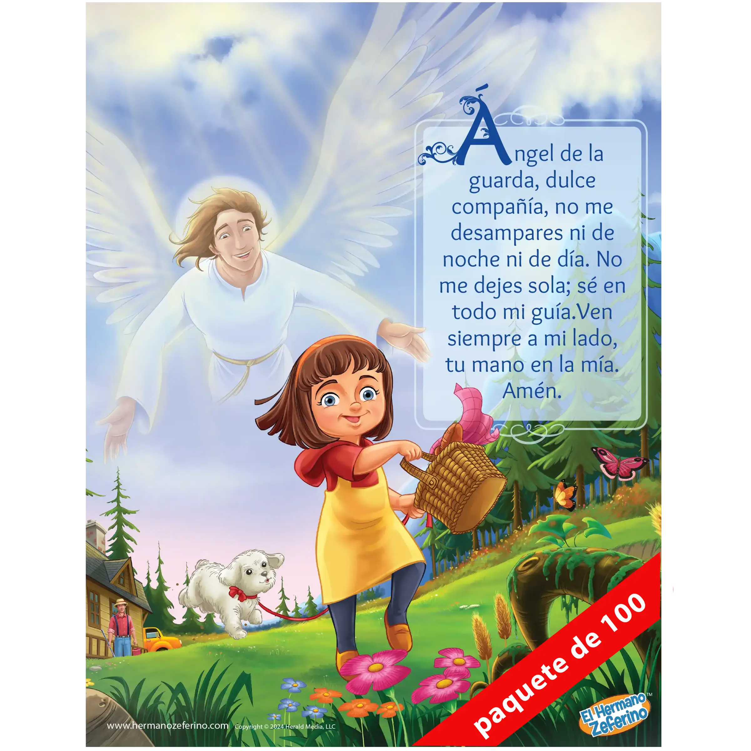 Mini póster - Ángel de la Guarda Niña