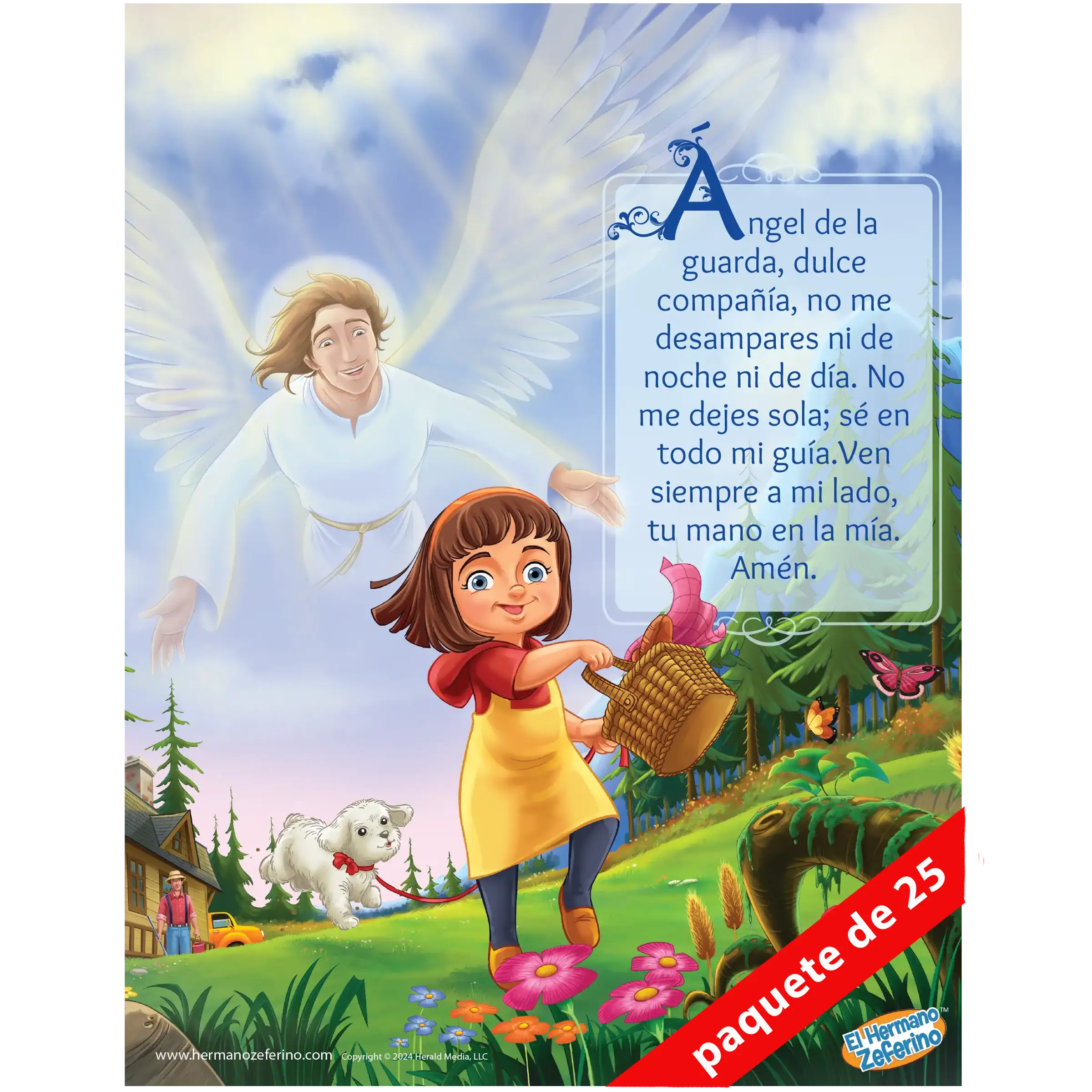 Mini póster - Ángel de la Guarda Niña