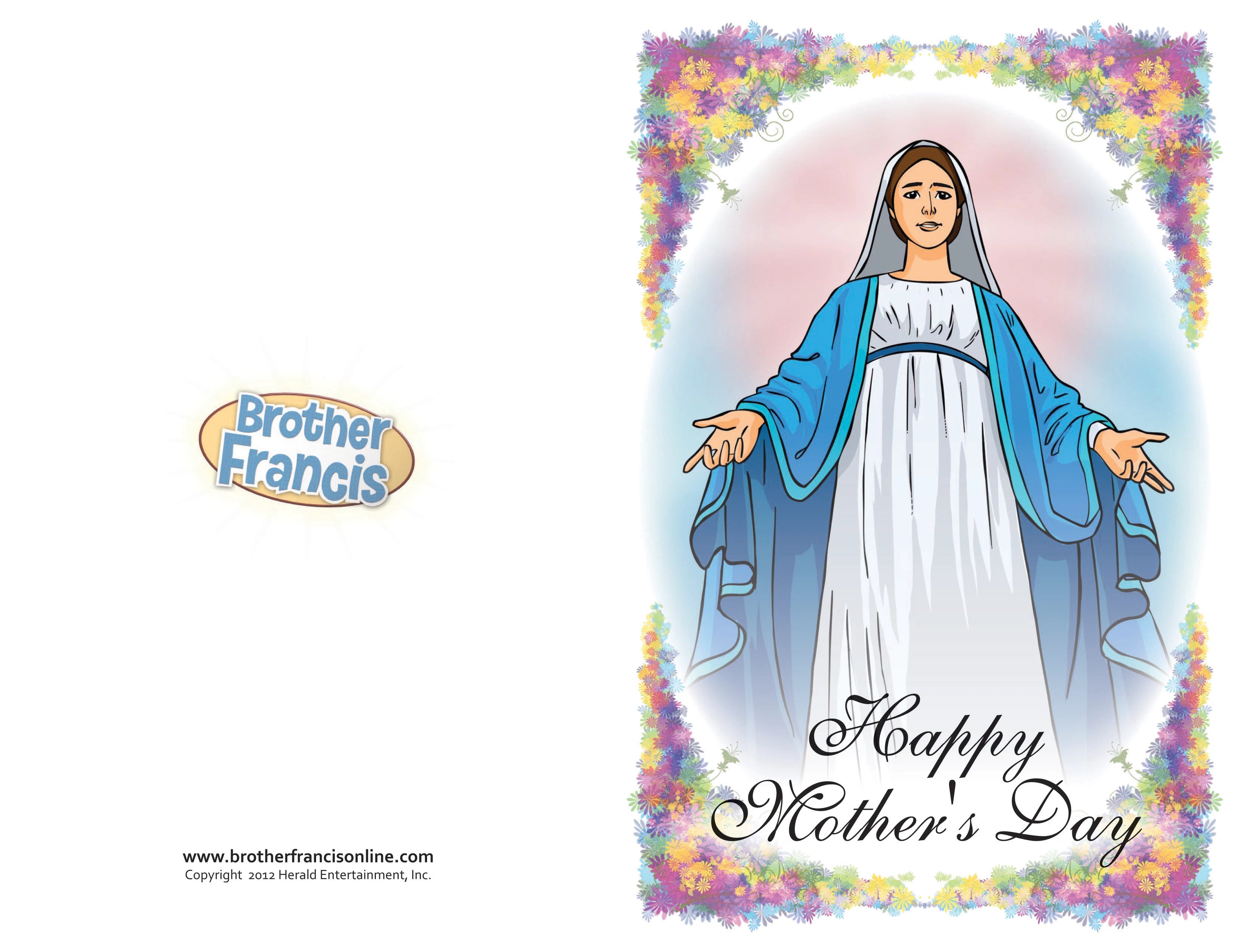 Download and Print - Mother Mary Mother's Day Card