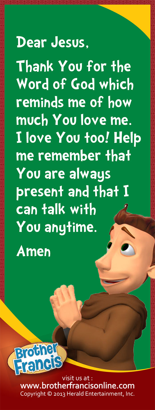 Bookmark - I care for you. Hebrews 13:5 - prayer on back