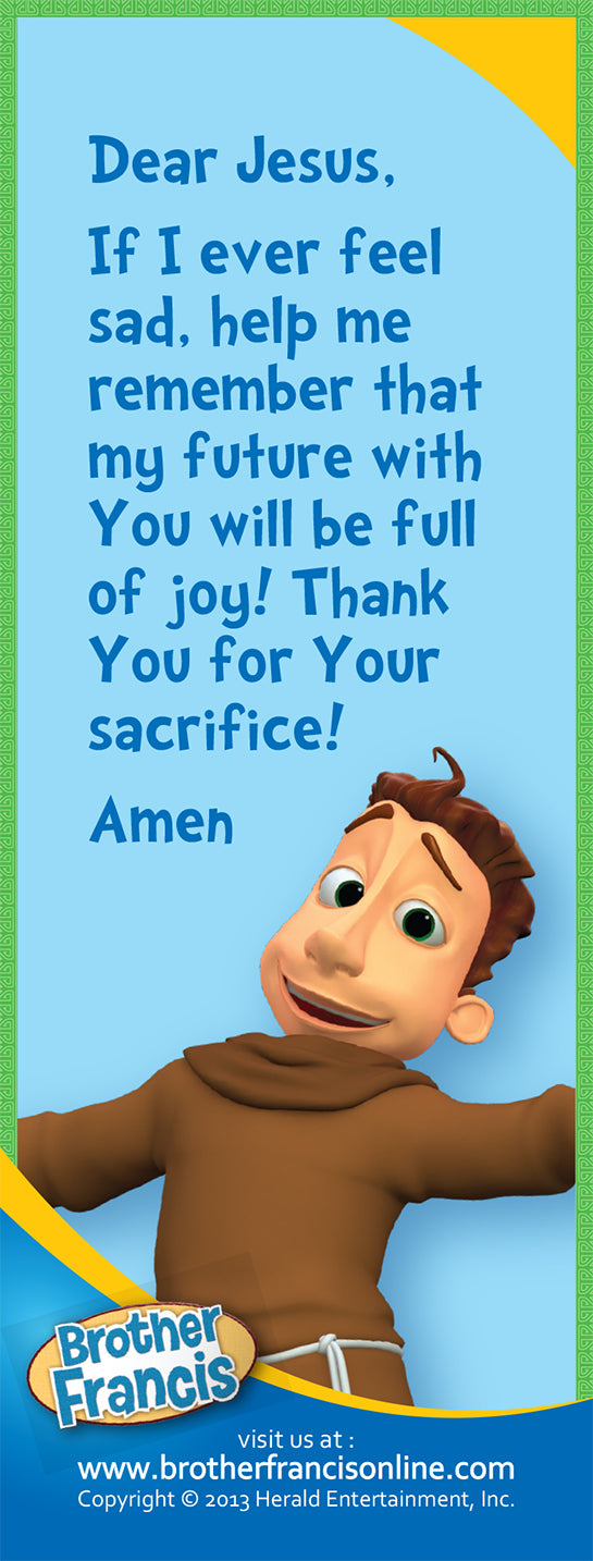 Bookmark - I am the Resurrection. John 11:25 - prayer on back.