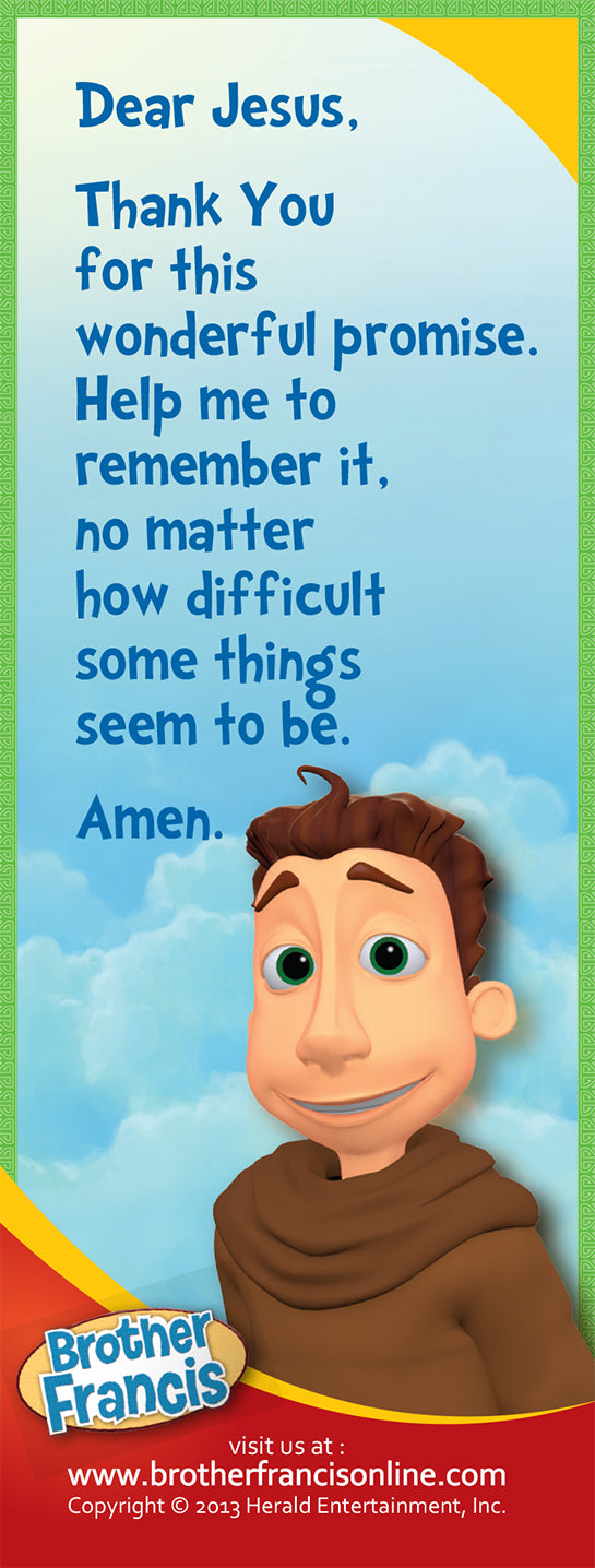 Bookmark - Nothing is impossible with God. Luke 1:37 - prayer on back