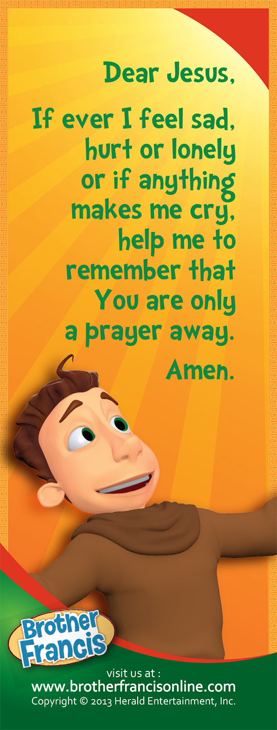 Bookmark - Wipe away all tears. Revelation 21:4, prayer on back.