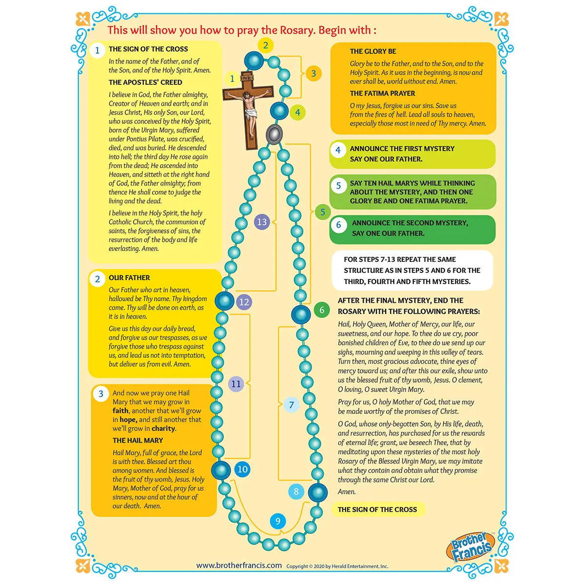Brother Francis Mini Poster - The Rosary