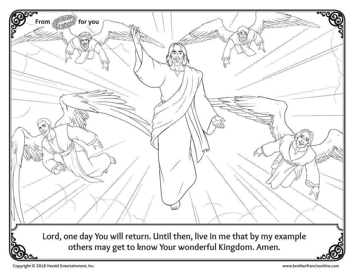 Download and Print - Advent Coloring Page "Kingdom of Heaven"