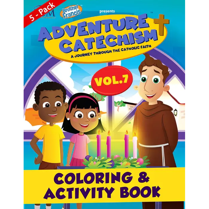 5-Pack of Adventure Catechism Volume  7 - Coloring and Activity Book