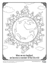 Download and Print - Baptism Coloring Page