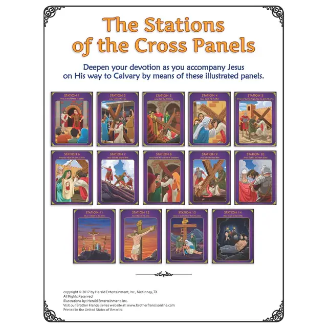Brother Francis "The Stations of the Cross" Panels