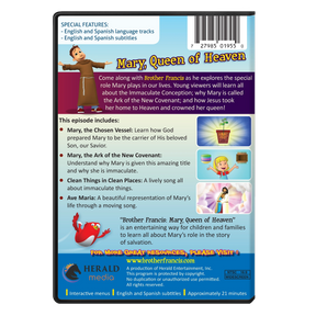 Brother Francis Episode 22 Mary Queen of Heaven DVD back cover