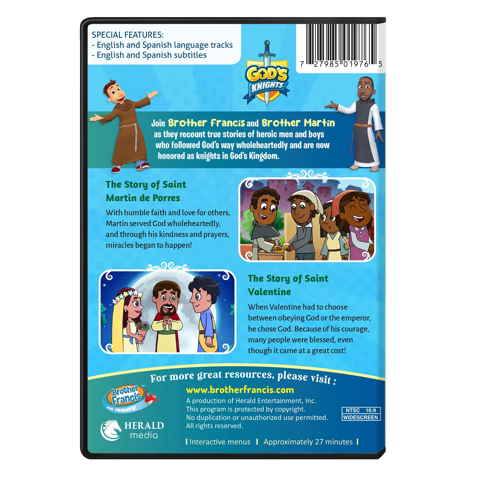 Brother Francis DVD Ep. 27: God's Knights Vol. 1 - St. Martin de Porres and St. Valentine