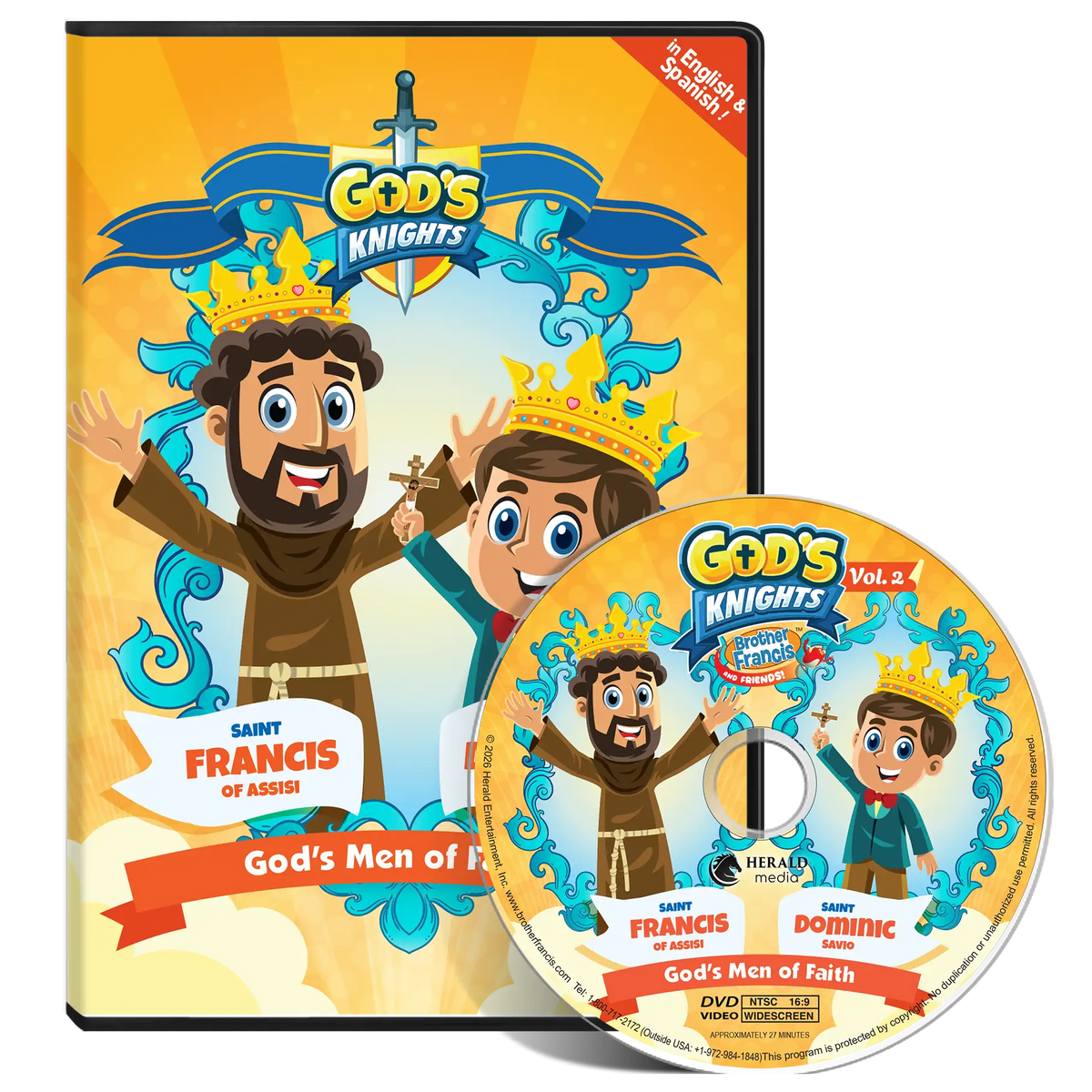 Brother Francis DVD Ep. 28: God's Knights Vol. 2 - St. Francis of Assisi and St. Dominic Savio