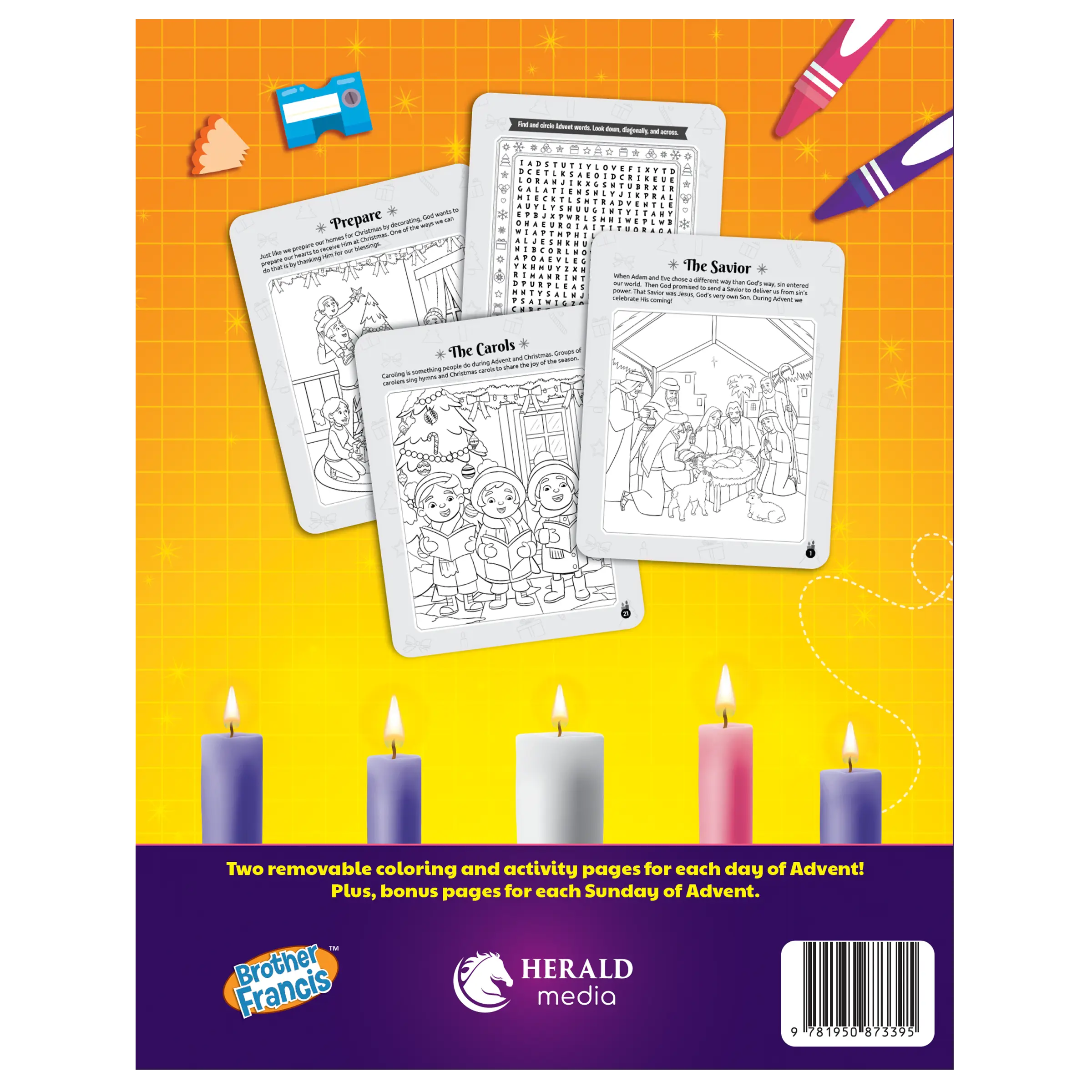 The Days of Advent - 60-Page Catholic Coloring and Activity Book