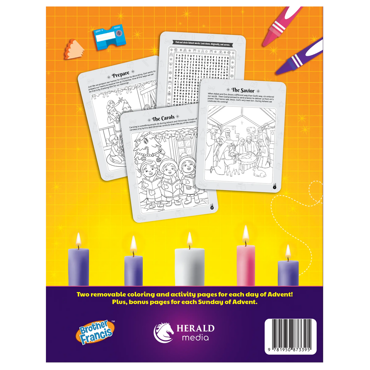 The Days of Advent - 60-Page Catholic Coloring and Activity Book