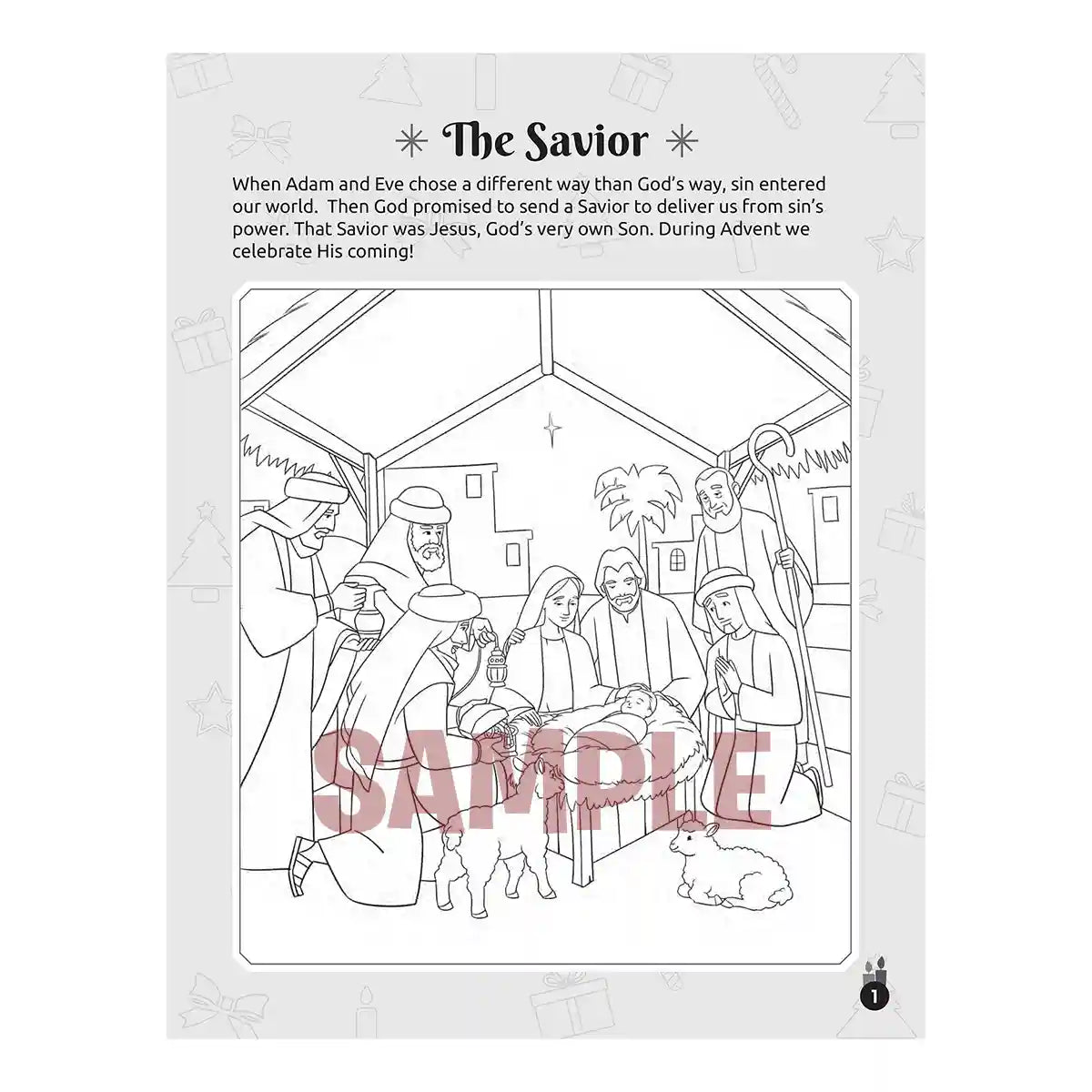 The Days of Advent - 64-Page Catholic Coloring and Activity Book