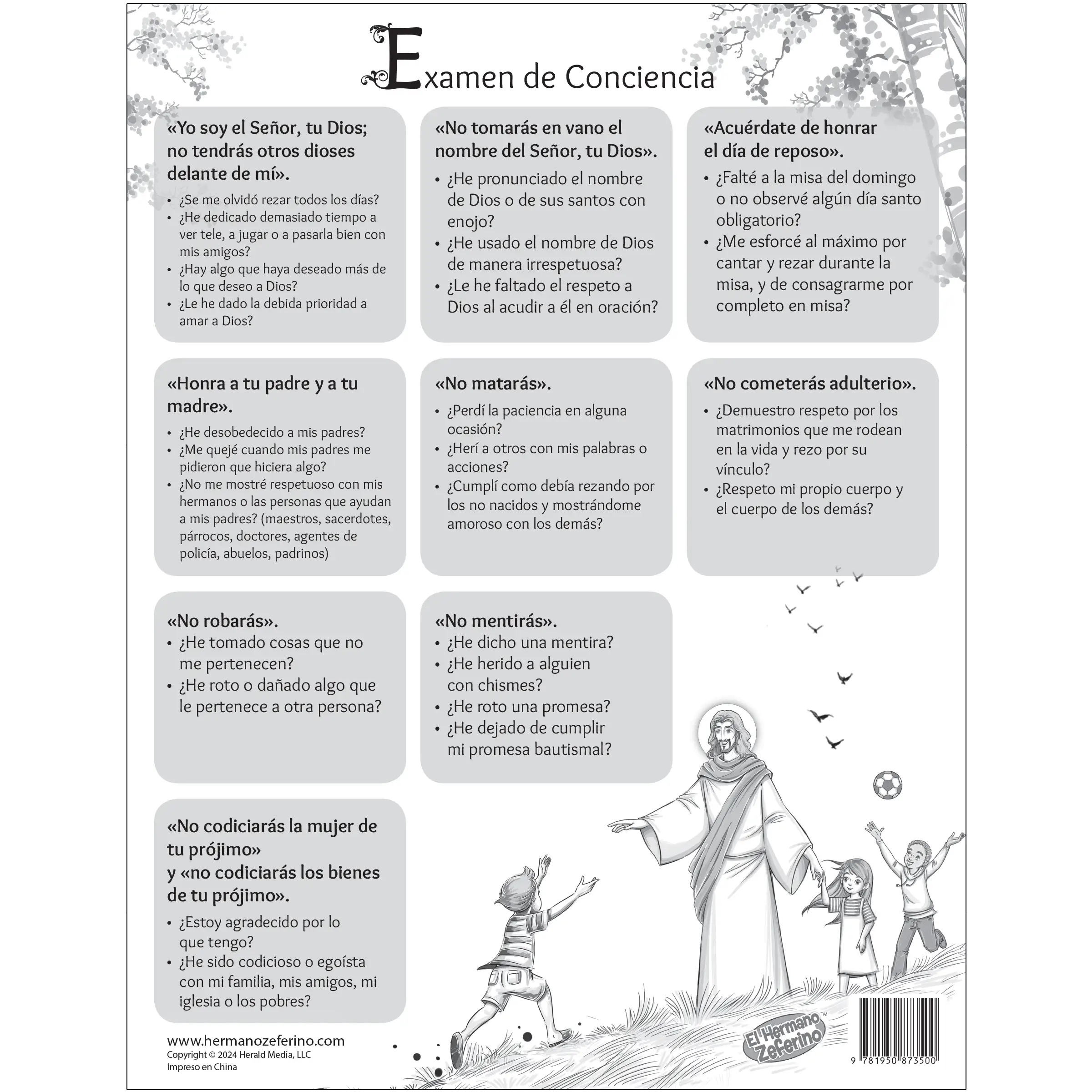Mini póster - Examen de Conciencia Niña