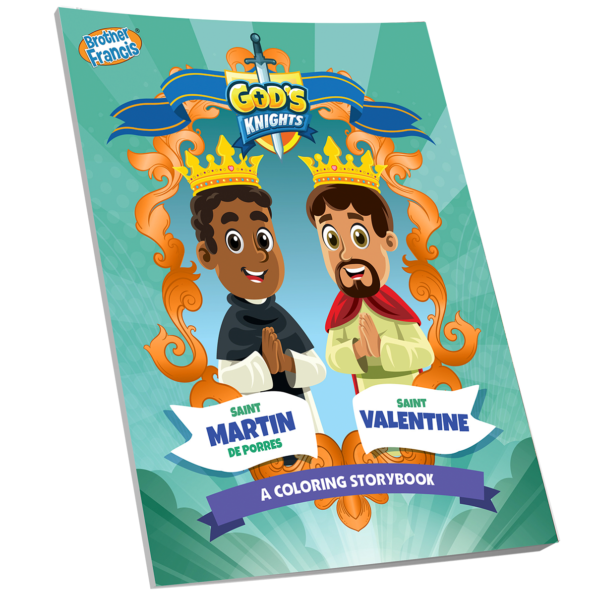 God's Knights Volume 1 Coloring Book - St. Martin de Porres and St. Valentine