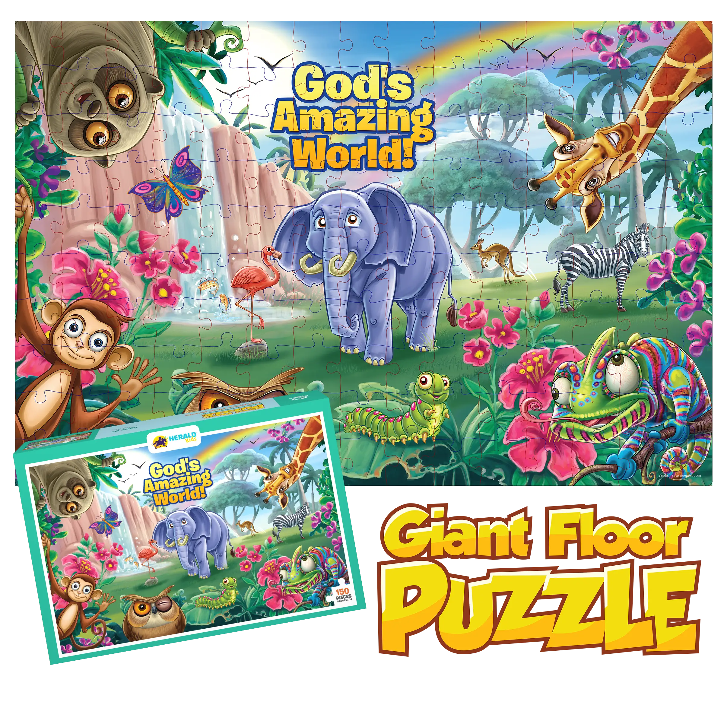 God's Amazing World - 150-Piece Giant Floor Puzzle