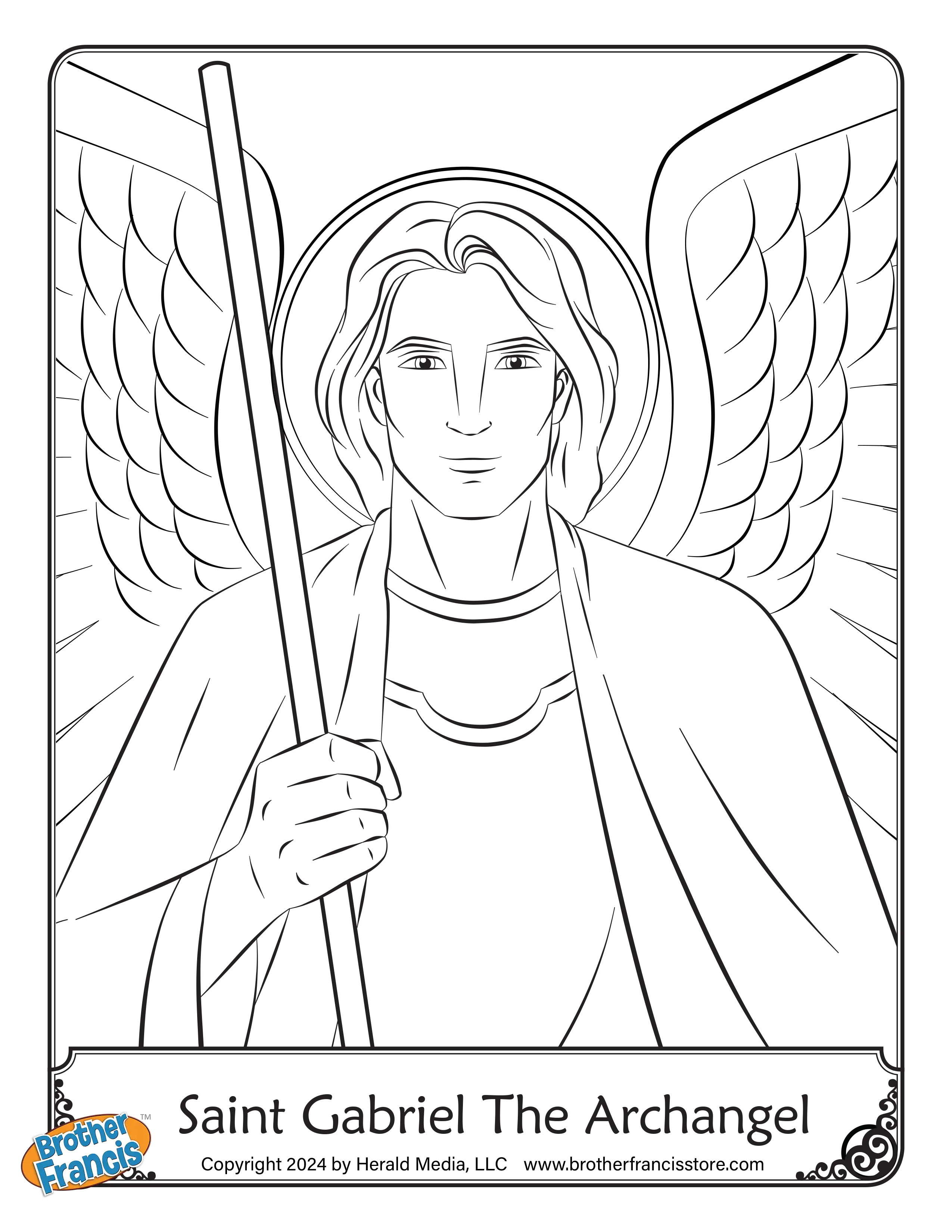 Download and Print - Saint Gabriel the Archangel