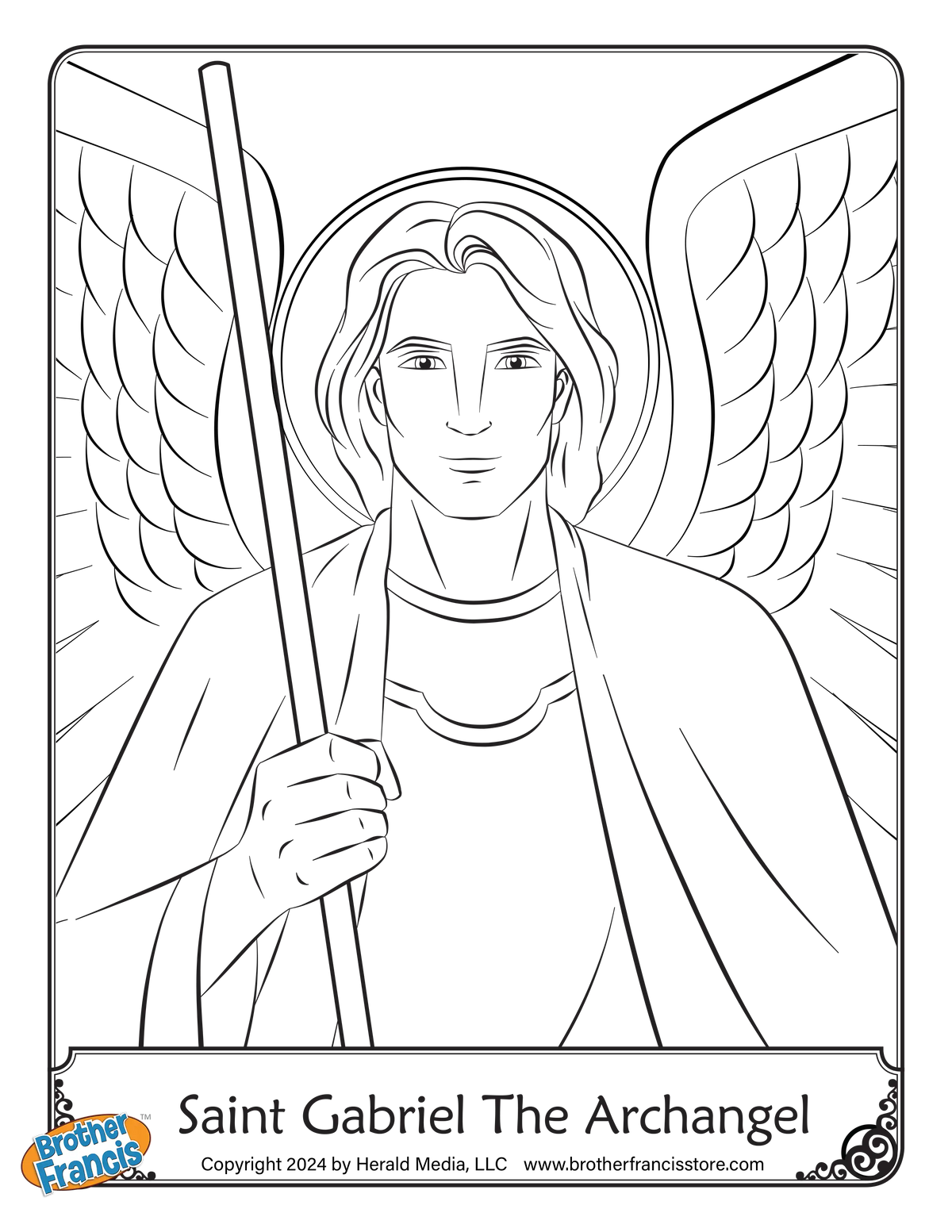 Download and Print - Saint Gabriel the Archangel