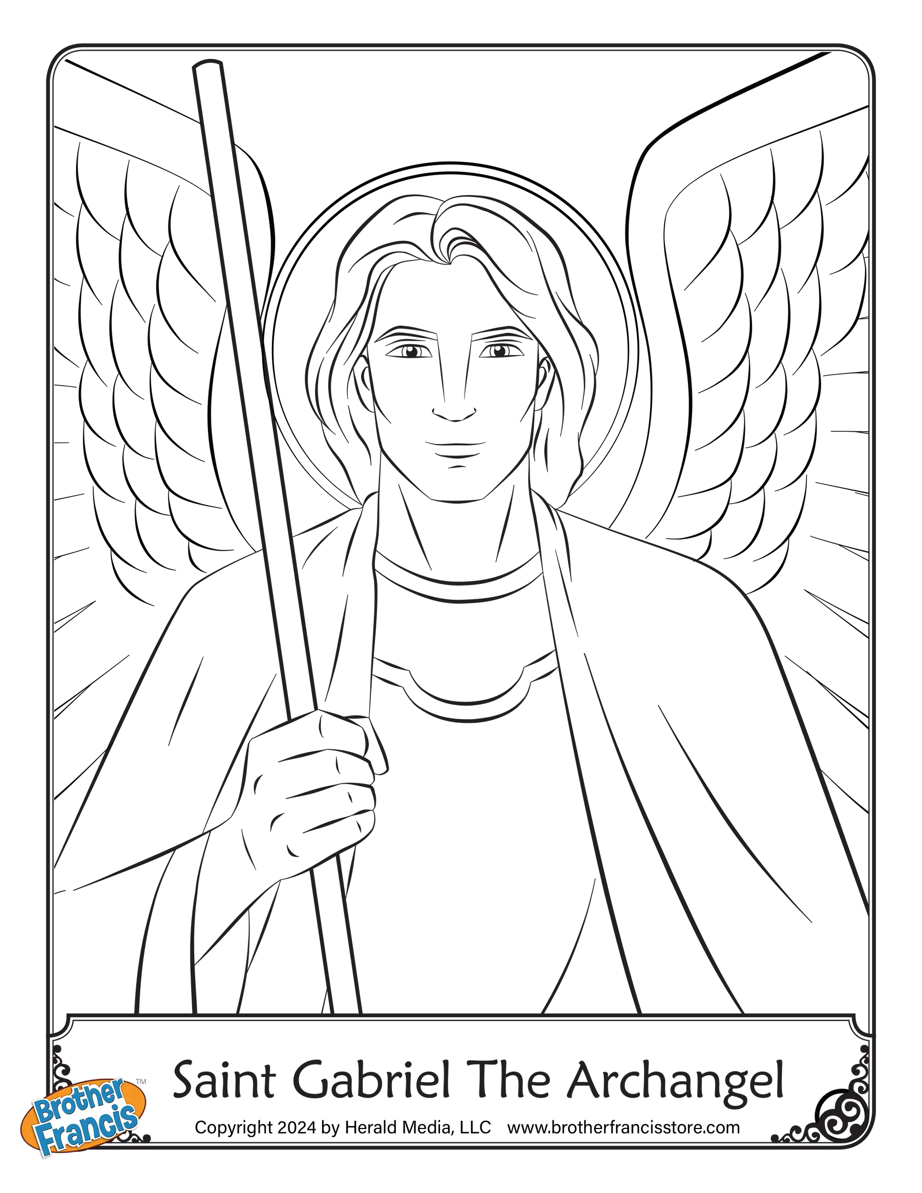 Download and Print - Saint Gabriel the Archangel