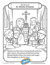 Free Coloring Pages - God's Princesses St. Thérèse of Lisieux & St. Kateri Tekakwitha