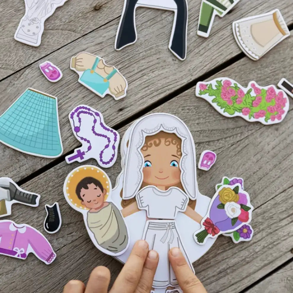 St. Therese Magnetic Wooden Dress-up Doll