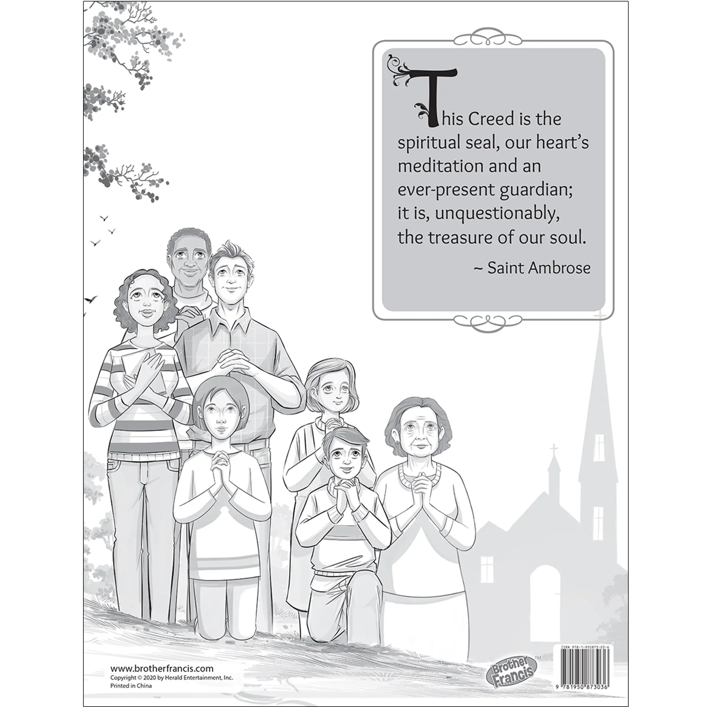 Brother Francis Mini Poster - The Apostles' Creed