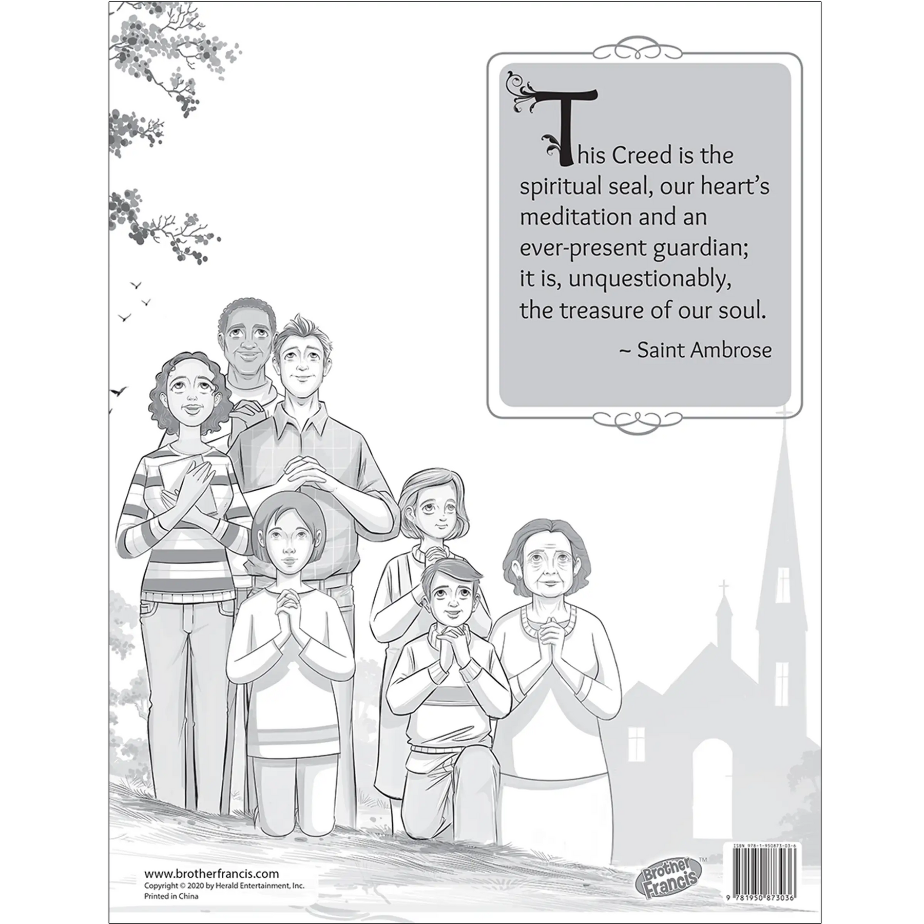 Brother Francis Mini Poster - The Apostles' Creed