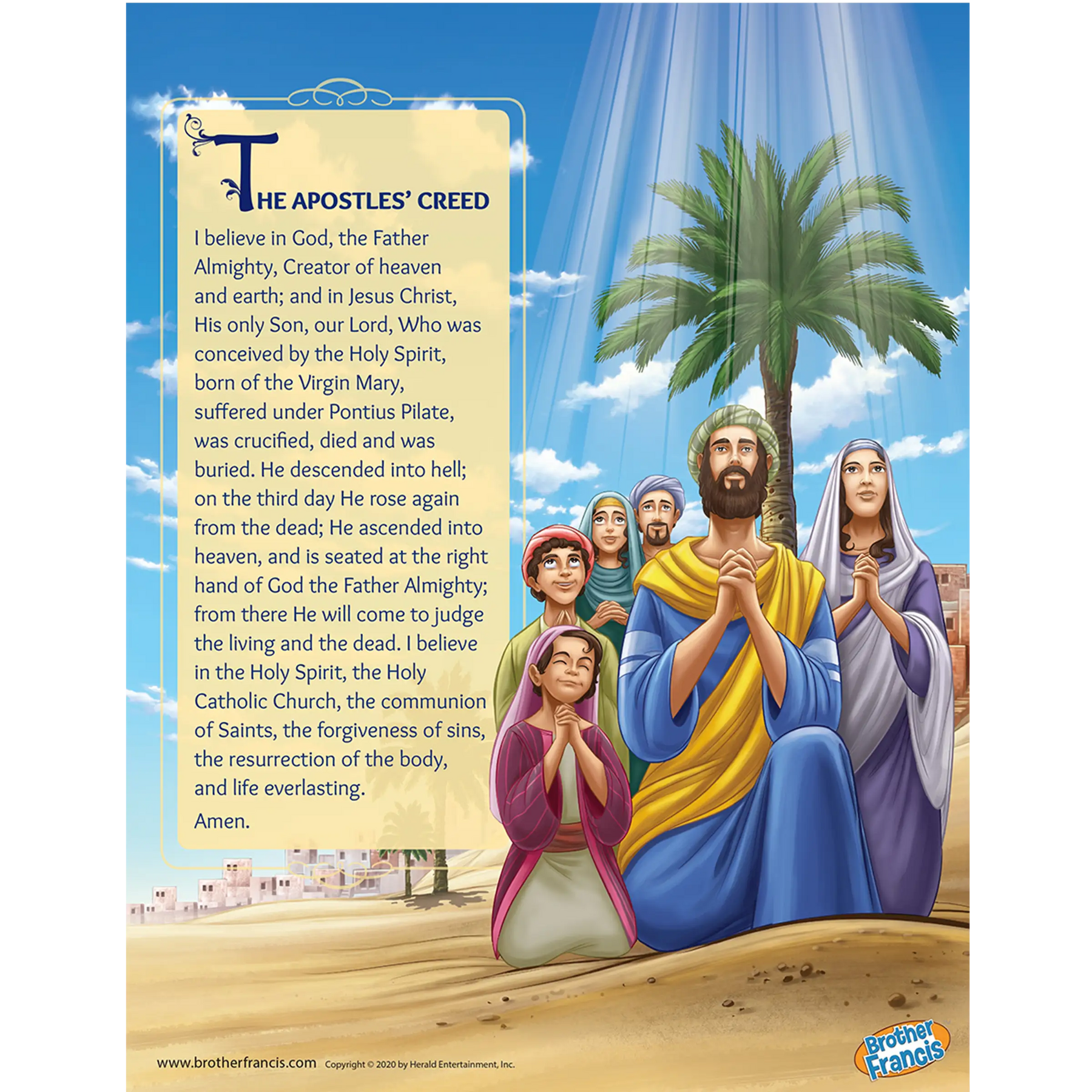 Brother Francis Mini Poster - The Apostles' Creed