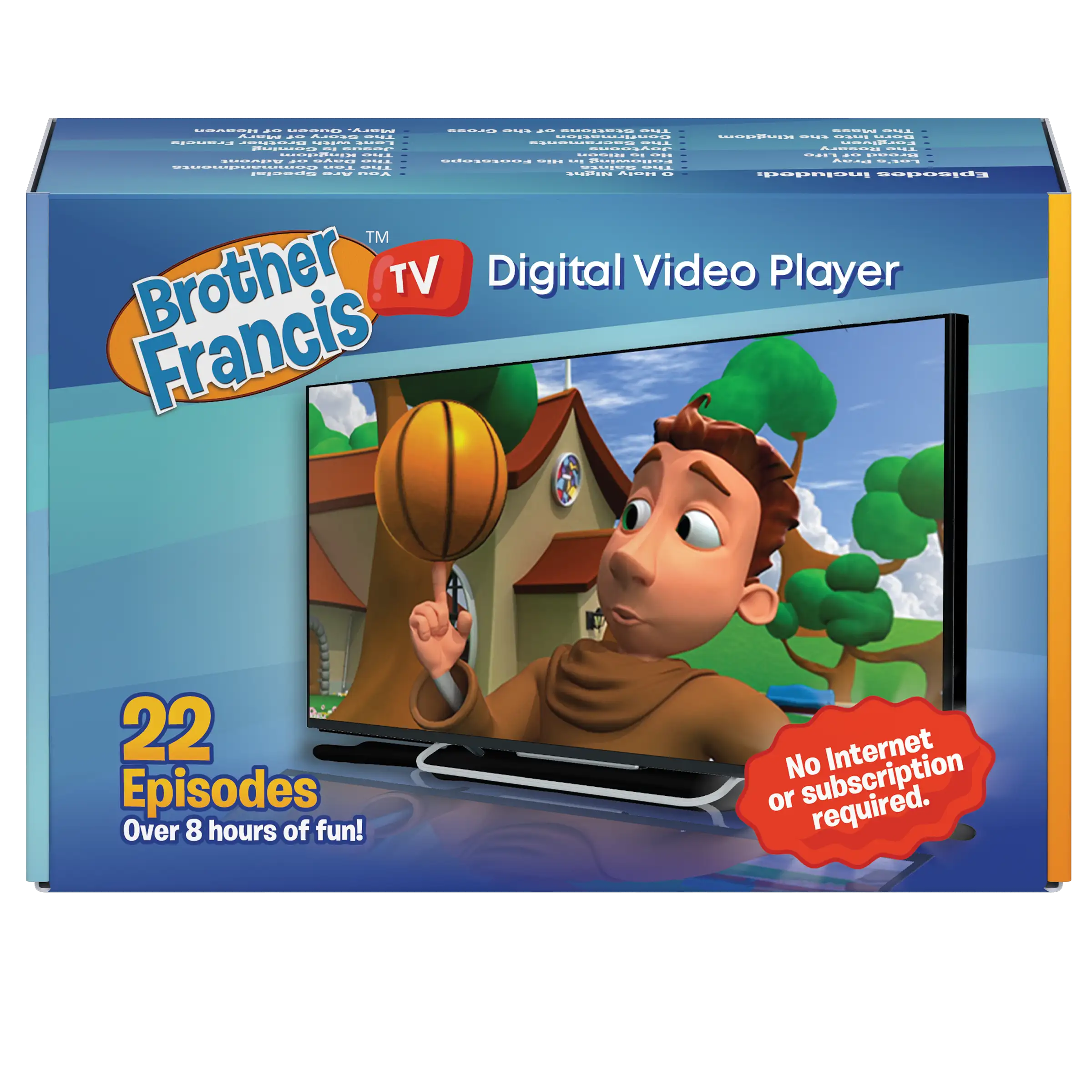 22 episodes over 8 hours of fun brother francis