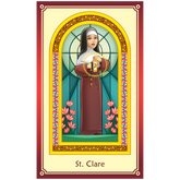 Chime Travelers Collectable Prayer Card - St. Clare of Assisi