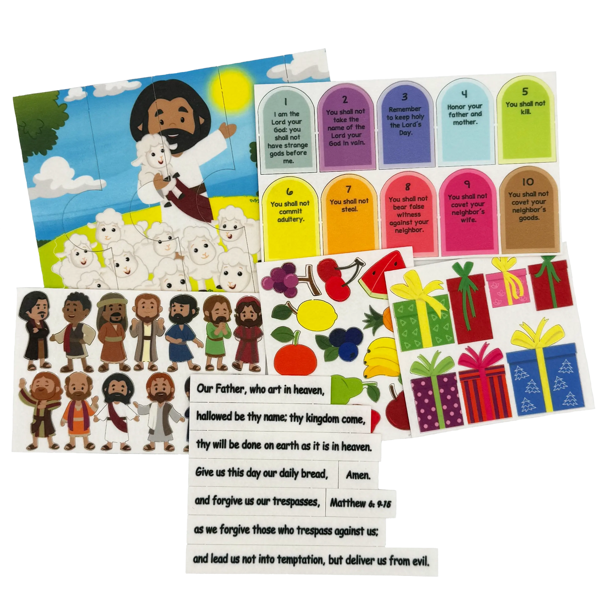 My Pray and Play Busy Book Replacement Felt Pieces
