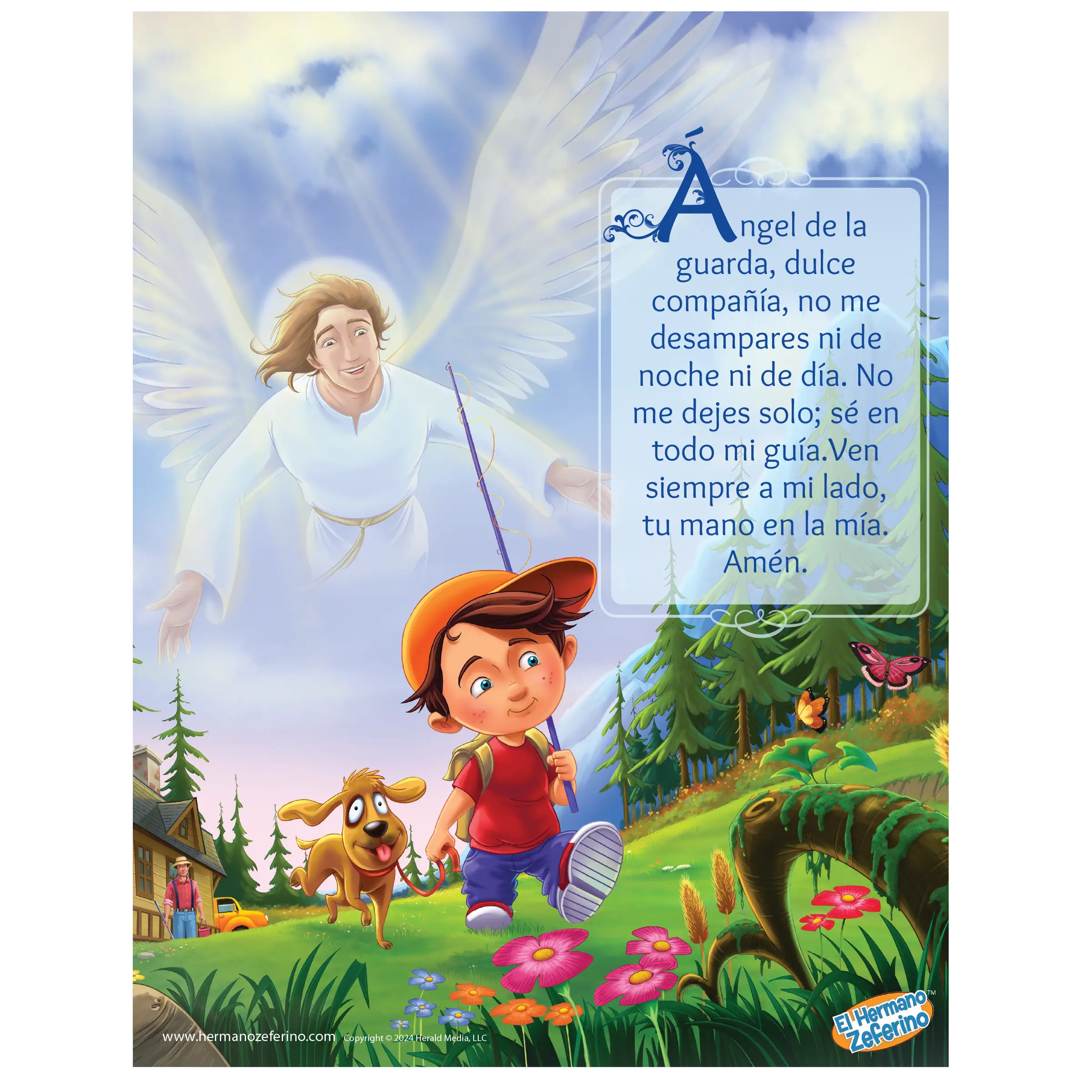 Mini póster - Ángel de la Guarda Niño