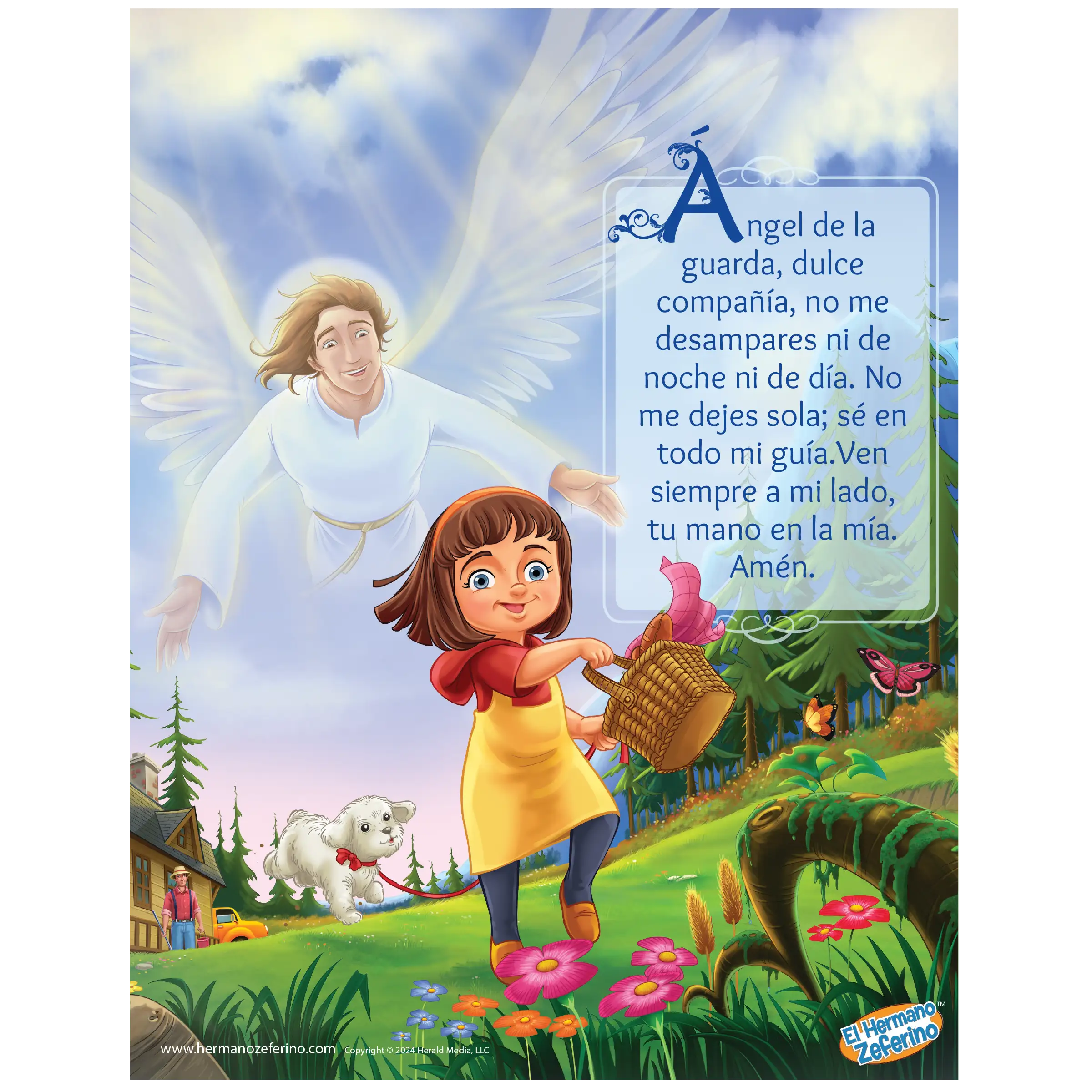 Mini póster - Ángel de la Guarda Niña