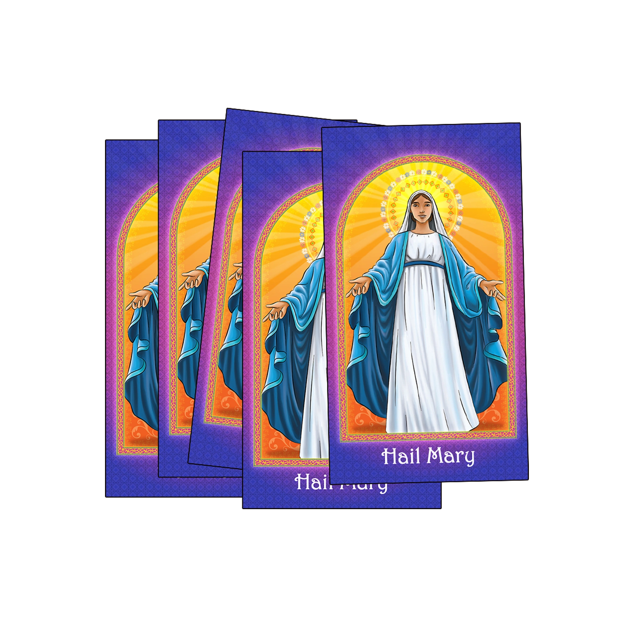 5 Hali Mary prayer cards