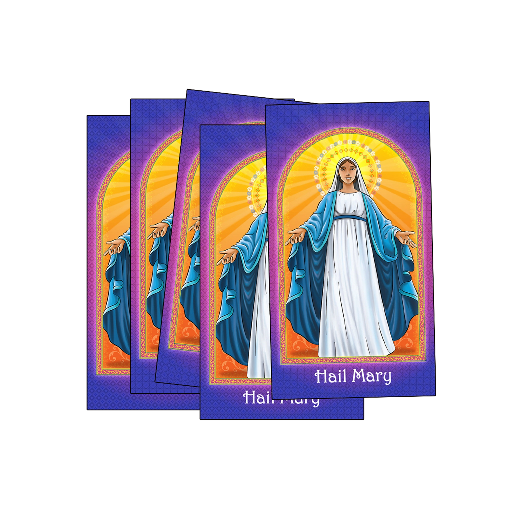5 Hali Mary prayer cards