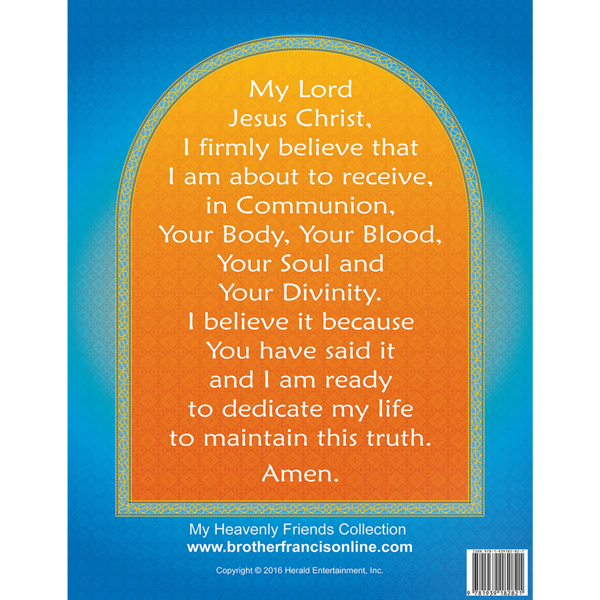 Brother Francis Mini Poster - My First Holy Communion