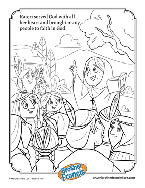 Free Coloring Pages - God's Princesses St. Thérèse of Lisieux & St. Kateri Tekakwitha