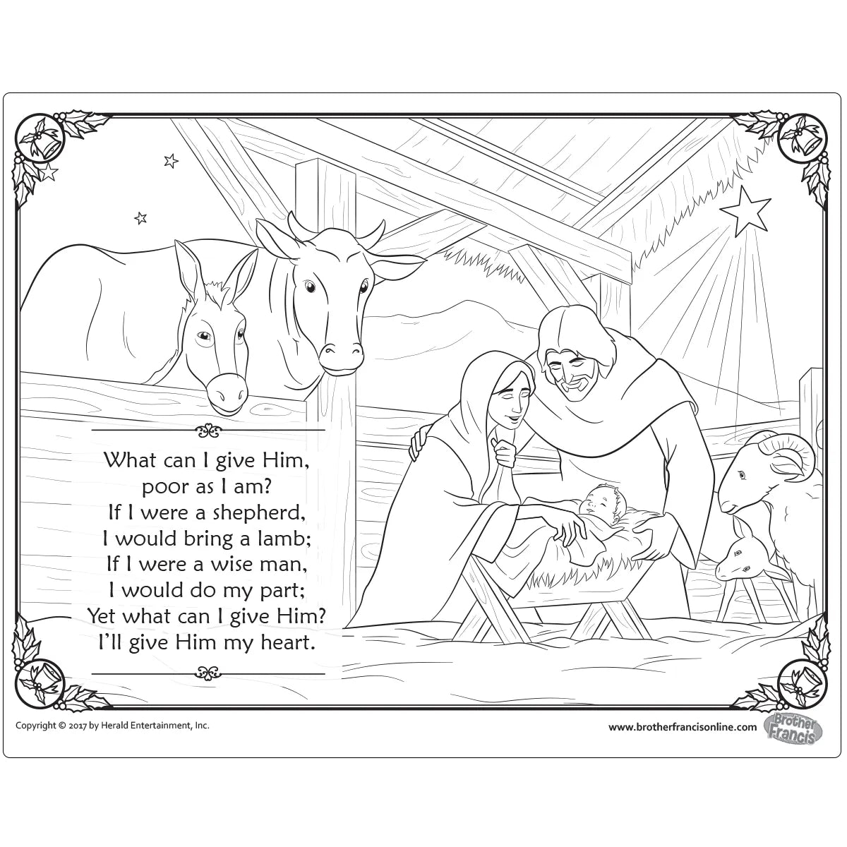 Download and Print - What Can I Give Him Poem