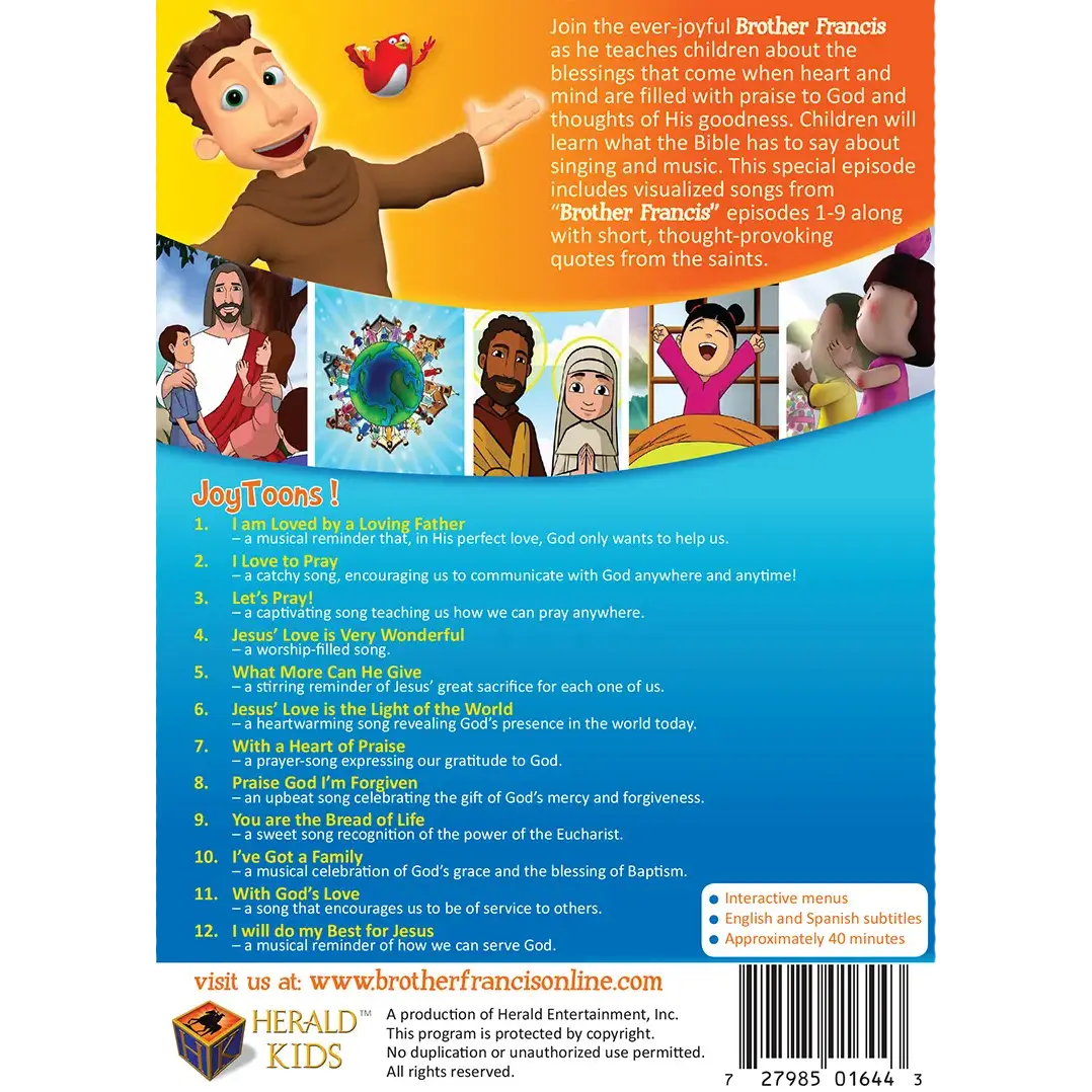 Brother Francis DVD Ep. 11: JoyToons!