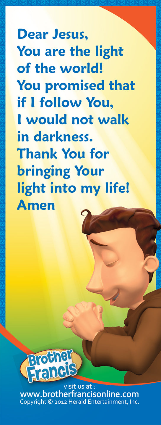 Bookmark - Light of the World prayer