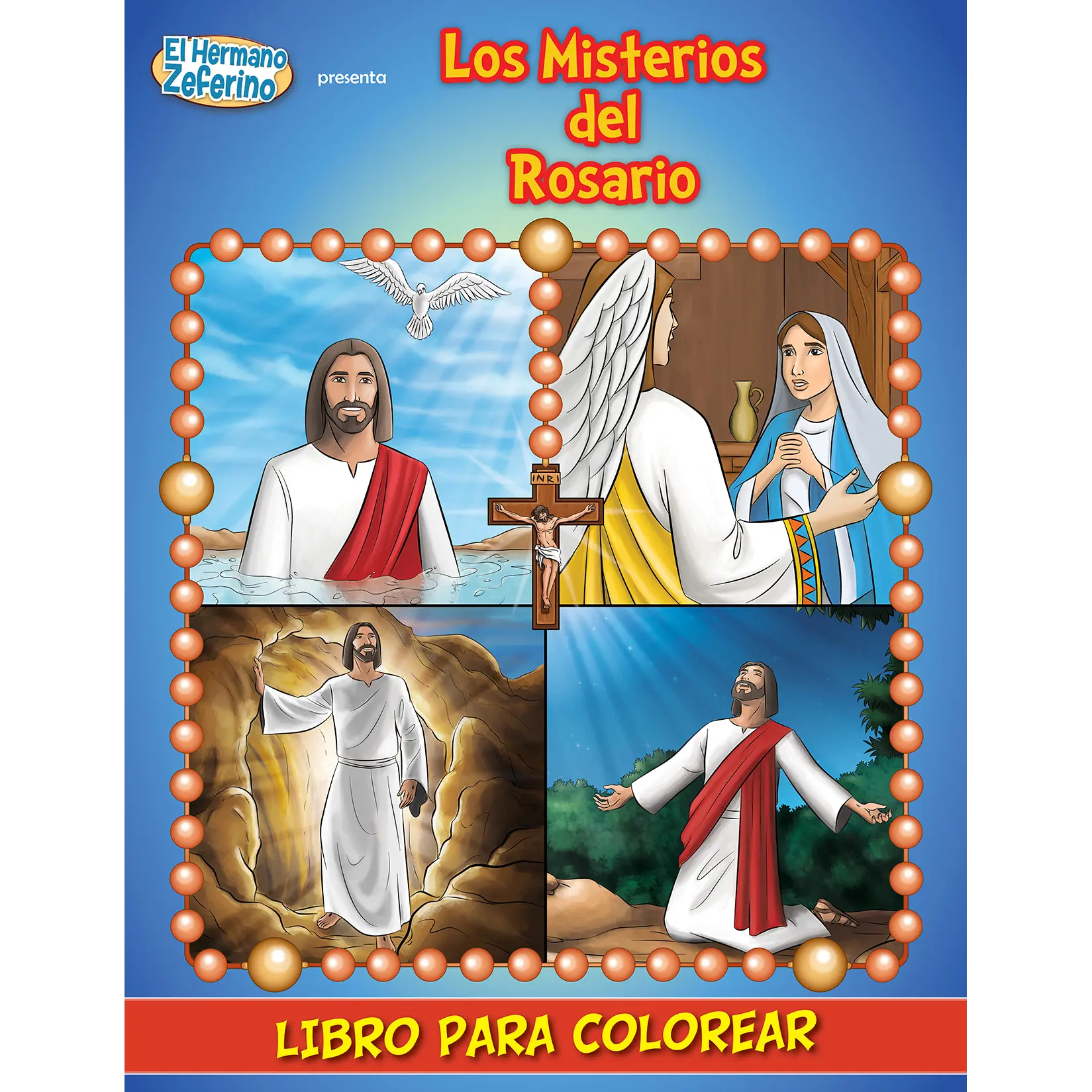Libro para colorear: Los Misterios del Rosario
